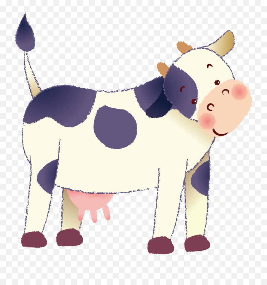 Dairy Cow Clipart At Getdrawings - Animal Figure Emoji,Cow Png
