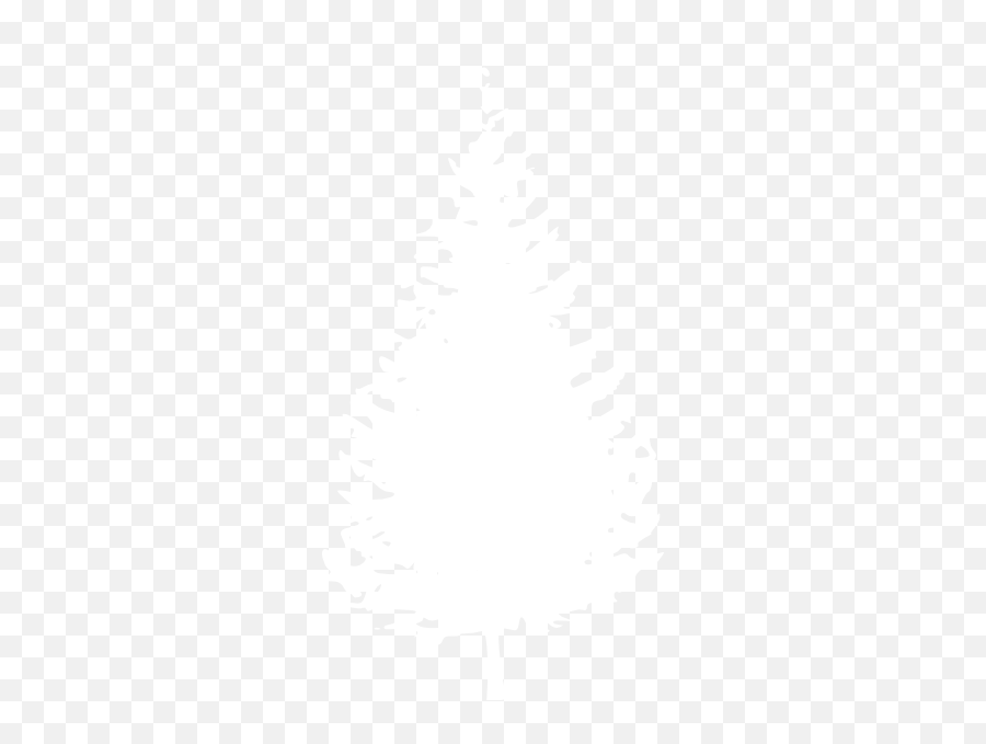 White Silhouette Xmas Tree Clip Art At Clkercom - Vector White Trees Clipart Emoji,Trees Silhouette Png