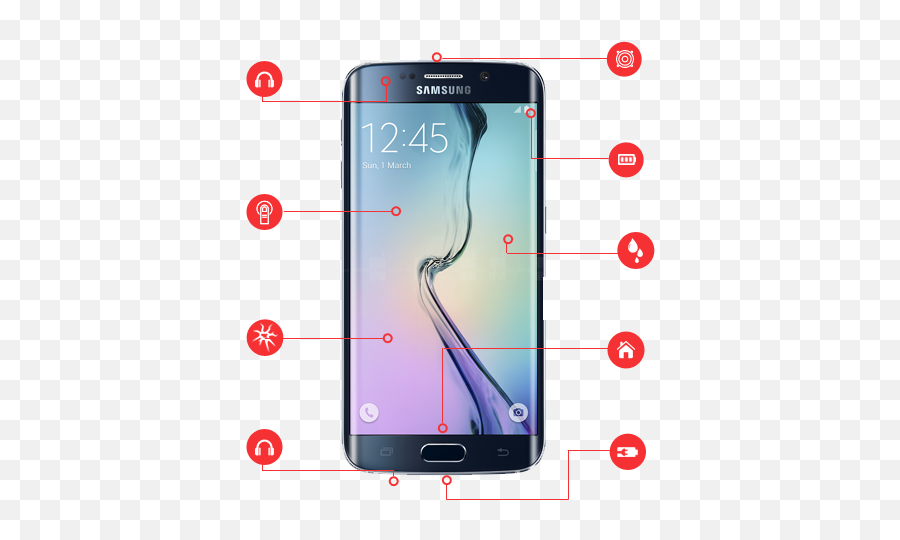 Download Cracked Screen Repair Costs Up To 300 - Samsung S Samsung S6 Edge Price In Canada Emoji,Cracked Screen Png