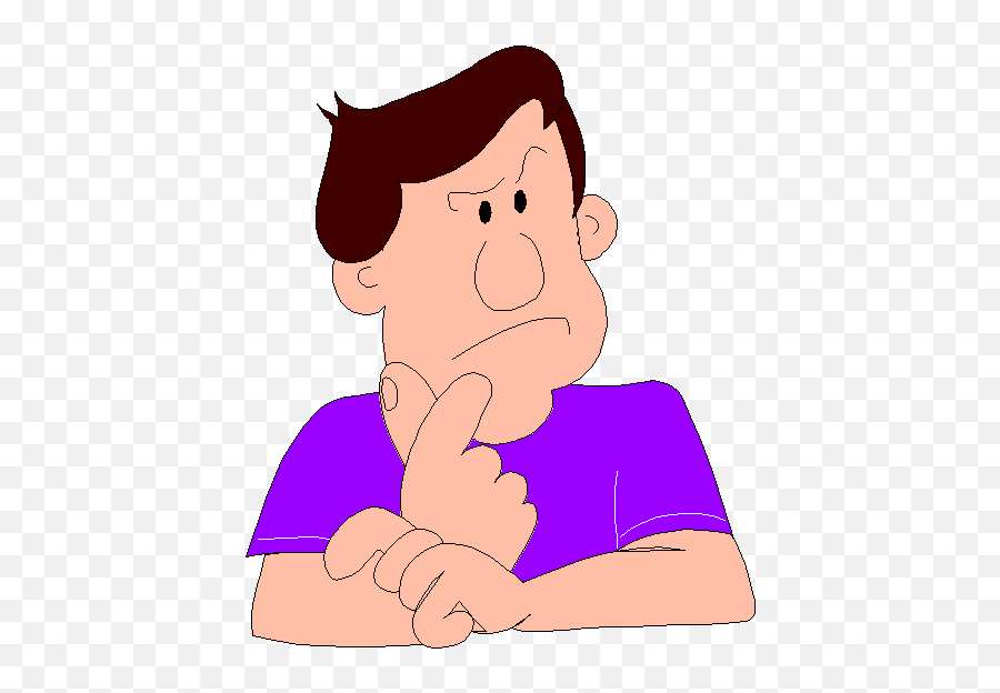 Man Thinking1 - Person Thinking Clipart Gif 459x543 Png Emoji,Thinking Man Clipart