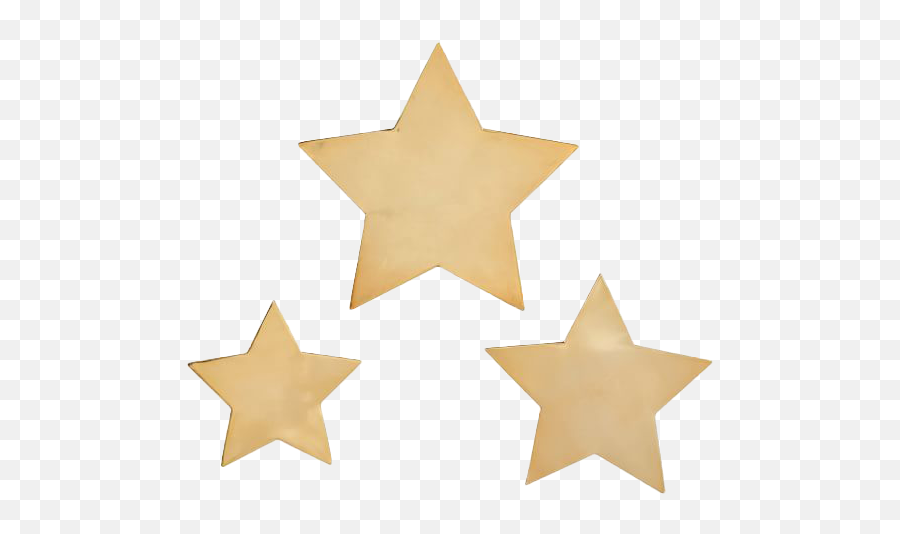 The Emily U0026 Meritt Magnet Stars Set Of 3 Gold Emoji,Hanging Stars Png
