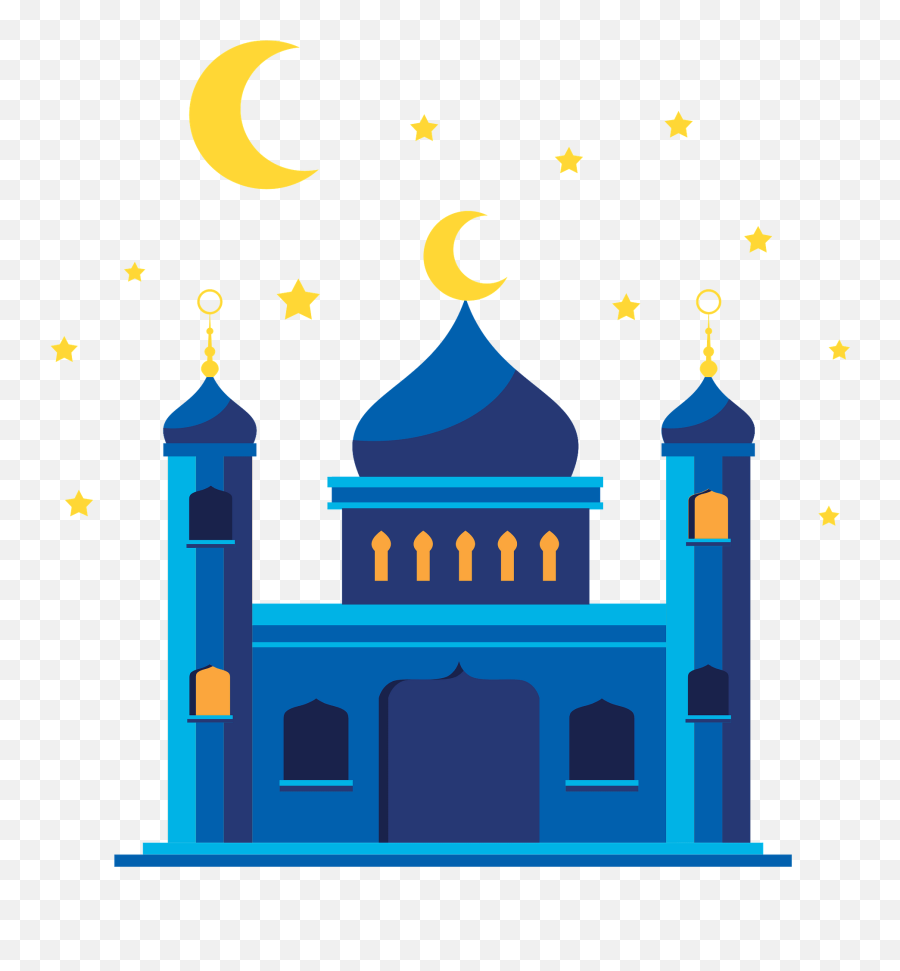 Mosque Clipart Free Download Transparent Png Creazilla Emoji,Moon And Star Clipart