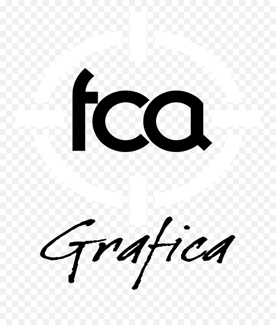 Download Fca Grafica Logo Black And White Png Image With No - Grafica Emoji,Fca Logo