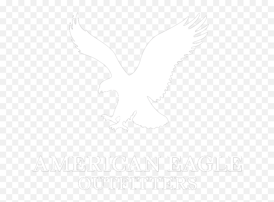 American Eagle Logo Png Transparent Png - American Eagle Logo White Transparent Emoji,Eagle Logo