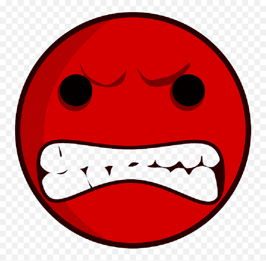 Red Sad Face Clip Art - Angry Face Clip Art Png Download Emoji,Frowny Face Clipart