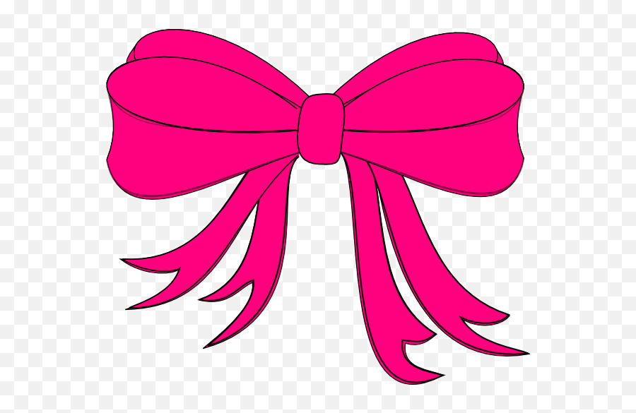 Breast Cancer Ribbon - Pink Bow Clipart Png Download Clip Art Pink Hair Bow Emoji,Cancer Ribbon Clipart