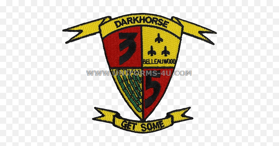 Marine Corps 3rd Battalion 5th Marines Darkhorse Patch - Emblem Emoji,Marine Corps Logo