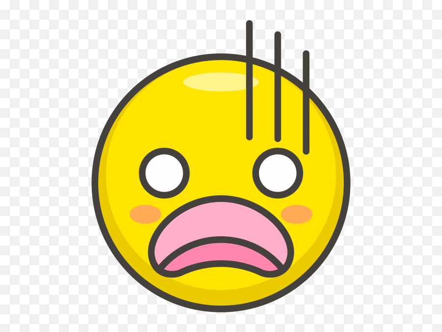 Anguished Face Emoji - Icon Clipart Full Size Clipart Transparent Background Scare Emotion Face,Shocked Emoji Png