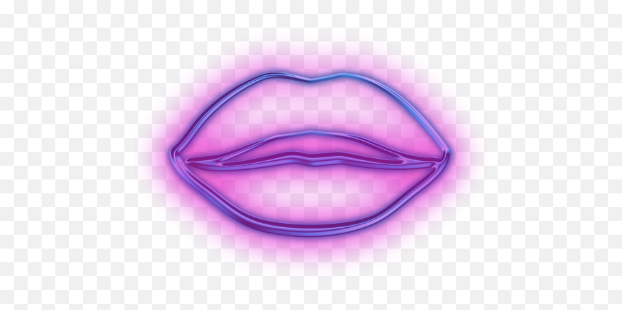Neon Lips - Neon Lips Png Emoji,Lips Png