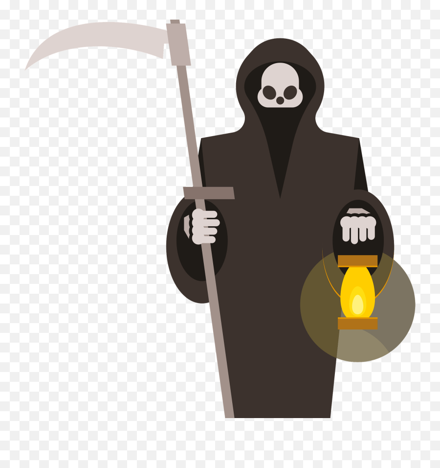 Scythe Grim Reaper Silhouette - Death Emoji,Scythe Png
