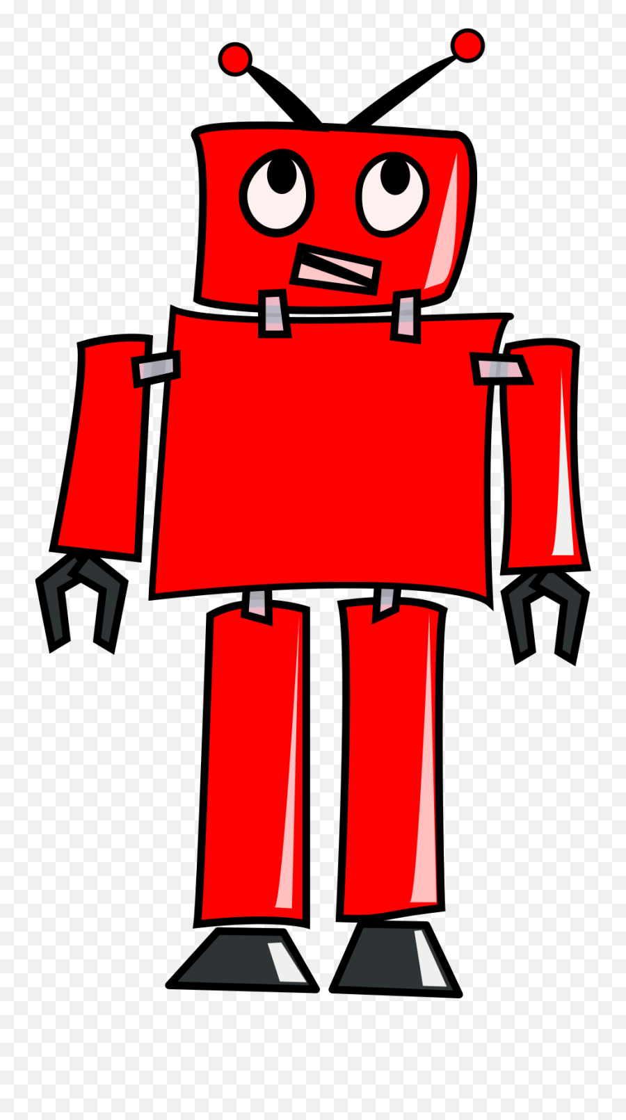 Red Robot Svg Vector Red Robot Clip - Robot Clipart Emoji,Robot Clipart