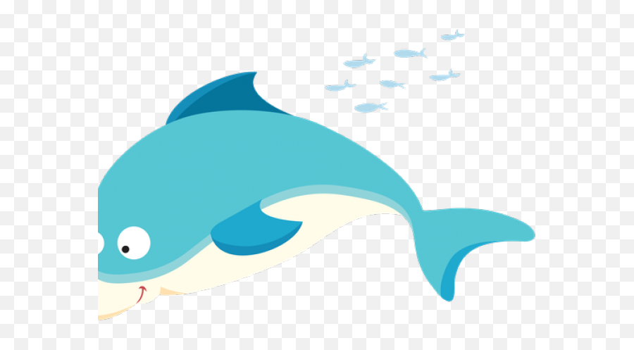 Dolphin Clipart - Cartoon Dolphin Clipart Transparent Png Common Bottlenose Dolphin Emoji,Dolphin Clipart