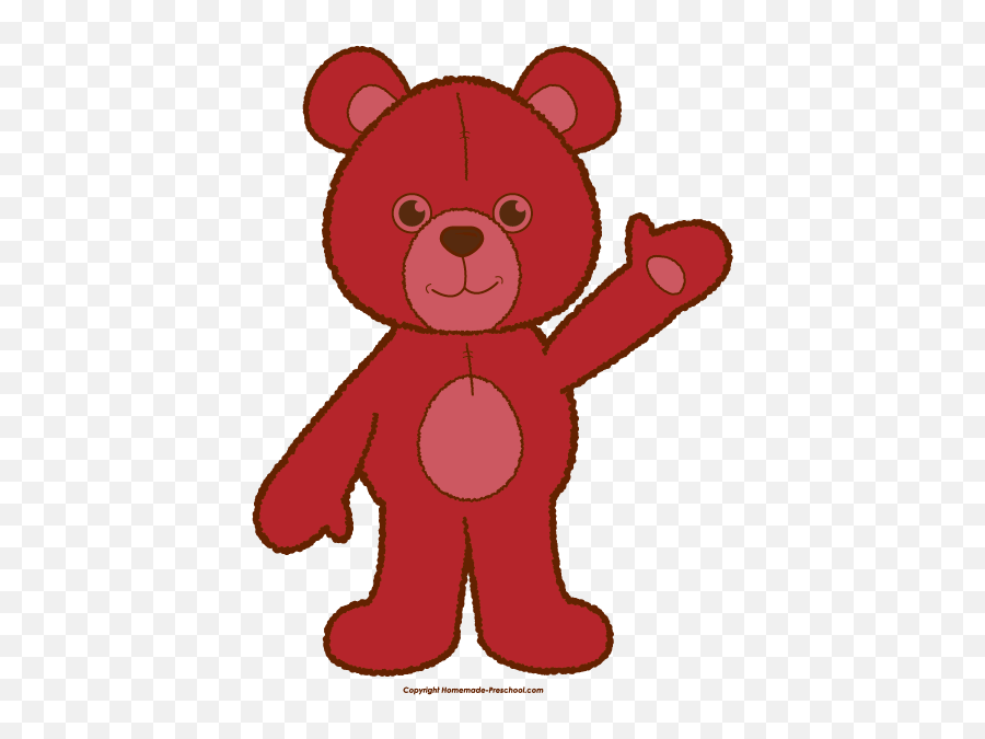 Bears Clipart Red Bears Red Transparent Free For Download - Teddy Bear Clipart Emoji,Gummy Bear Clipart