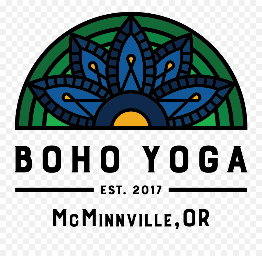 Willamette Valley Yoga Studio - Language Emoji,Boho Logo