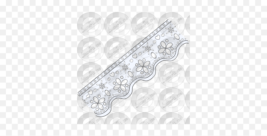 Lace Picture For Classroom Therapy Use - Great Lace Clipart Decorative Emoji,Lace Clipart
