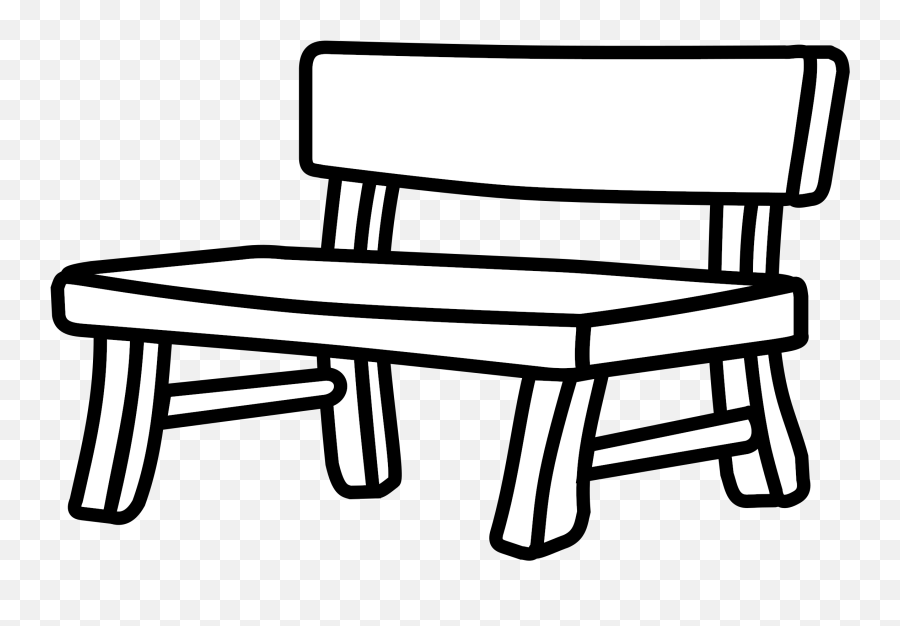 Free Bench Cliparts Png Images - Bench Clipart Black And White Emoji,Bench Clipart