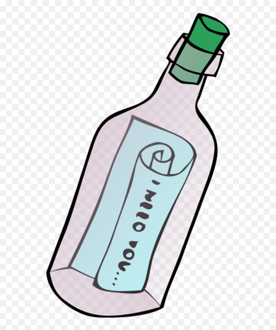 Message In A Bottle Love Clipart Png - Message In A Bottle Clipart Emoji,Baby Bottle Clipart