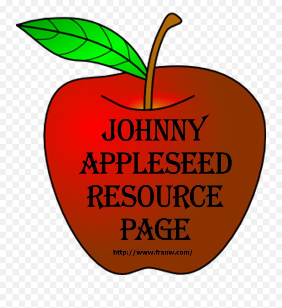 Johnny Appleseed Resource Page - Red Apple Emoji,Johnny Appleseed Clipart