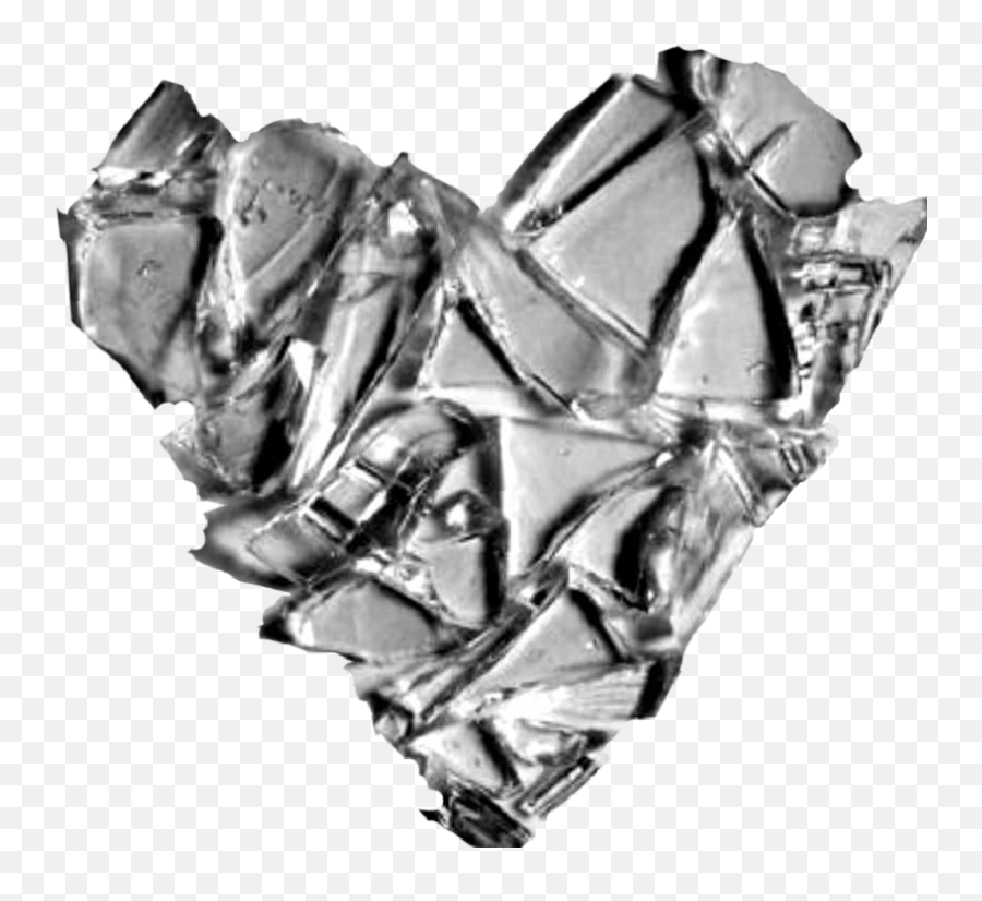 Broken Glass Brokenglass Heart Brokenheart Heartbroken - Glass Heart Shattered Emoji,Broken Glass Transparent
