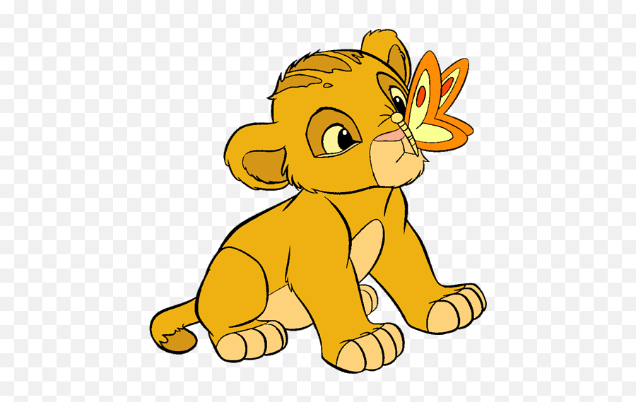 Baby Lion More Lion King Clipart Baby - Baby Simba Lion King Emoji,King Clipart