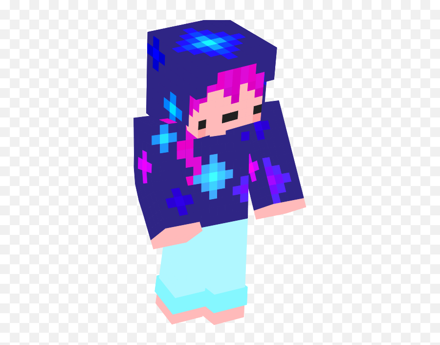 Derpy Girls - Minecraft Derp Skin 3d Emoji,Galaxy Skin Png