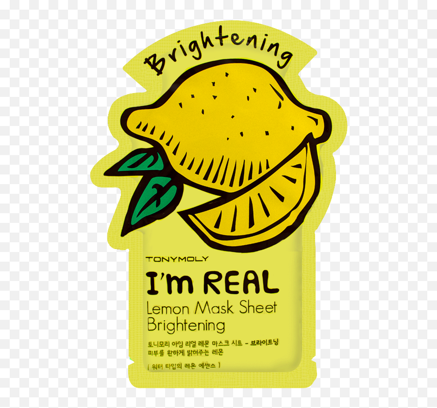 Im Real Face Mask Clipart - Full Size Clipart 1911580 Tonymoly I M Real Lemon Mask Sheet Emoji,Facemask Clipart