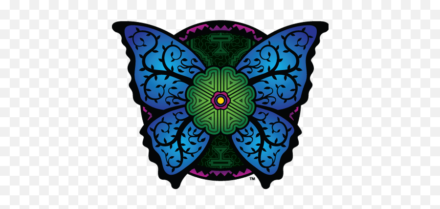 Color - Ayahuasca Butterfly Emoji,Butterfly Logo