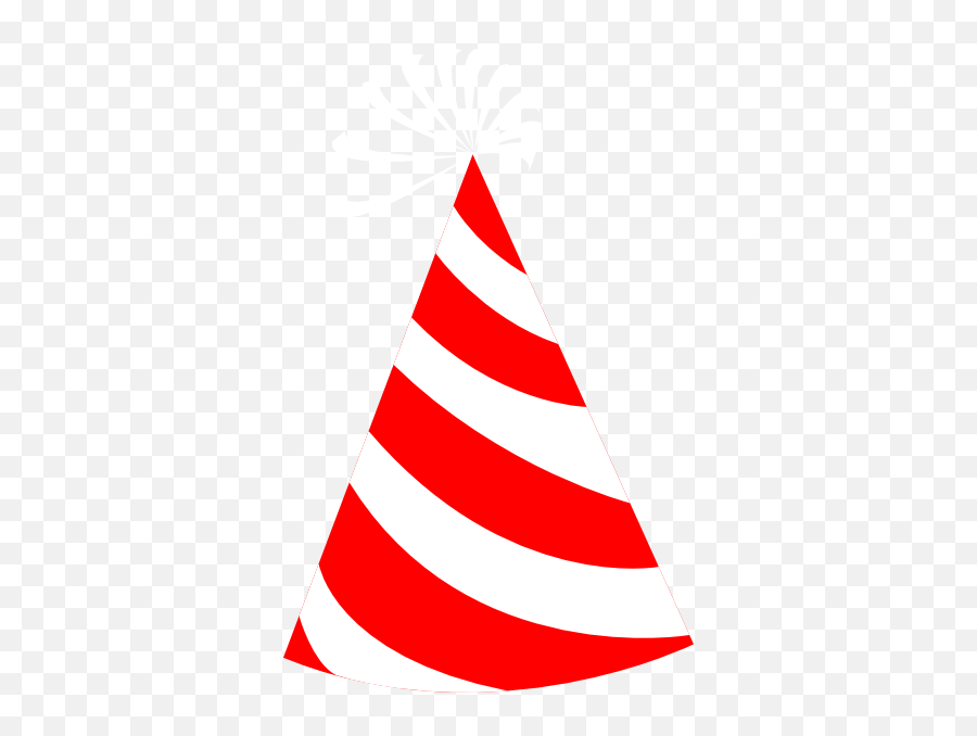 Clipart Panda - Party Hat Red White Emoji,Party Hat Clipart