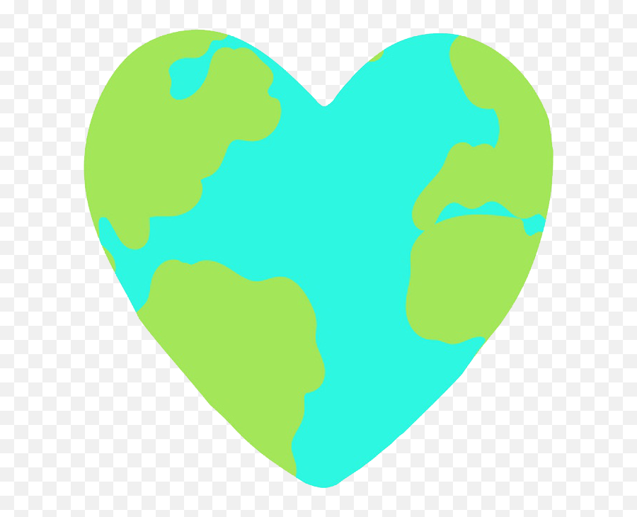 Heart Earth Clipart Transparent - Earth Hearth Emoji,Earth Clipart