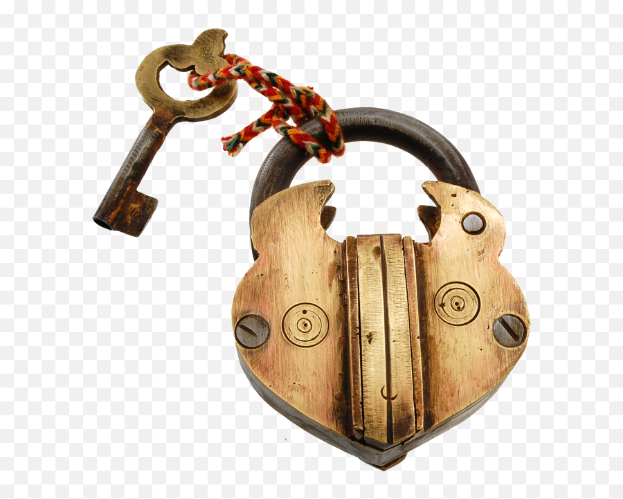 Download Hd Brass Simple Hidden Key Hole Puzzle Lock - Lock Emoji,Key Hole Png