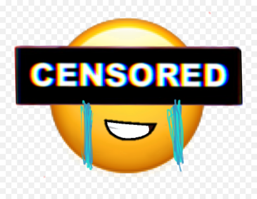 Emoji Sad Censored Sticker By Checasem190202,Censored Png