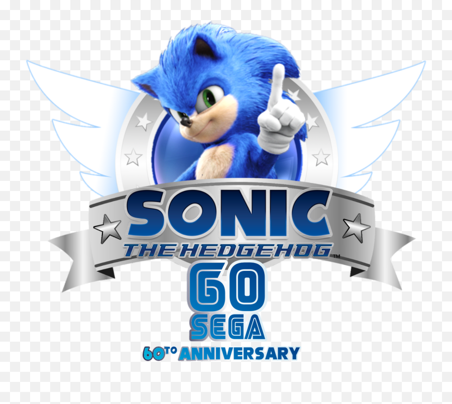 Sega Sonic 60to Anniversary - Movie Anniversary Sonic Emoji,Sonic Mania Logo