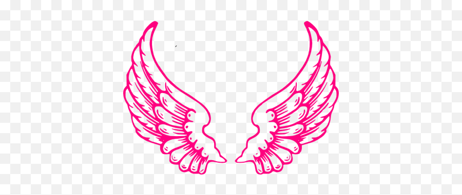 Fairy Clipart Twin Sisters - Pink Angel Wings Cartoon Emoji,Sisters Clipart