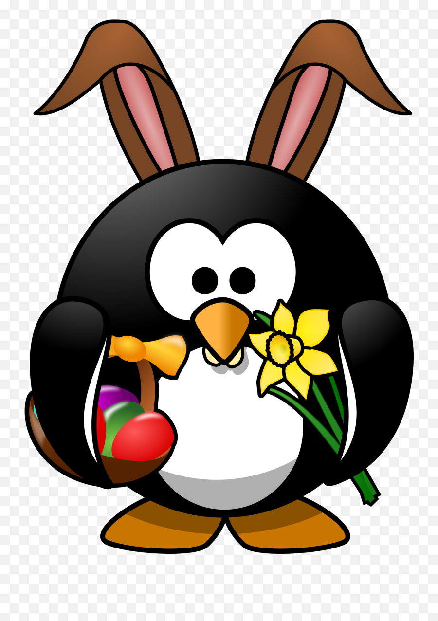 Clipart Spring Penguin Clipart Spring - Easter Egg Hunt Penguins Emoji,Penguin Clipart