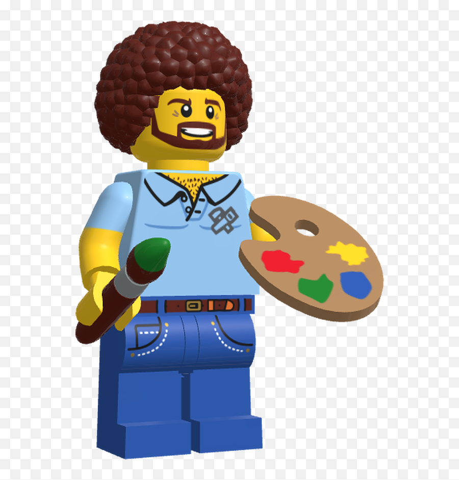 Mecabrickscom Bob Ross - Lego Bob Ross Png Emoji,Bob Ross Png