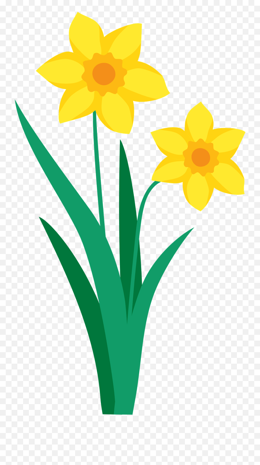 Daffodil Clipart - Spring Daffodils Clipart Emoji,Daffodil Clipart