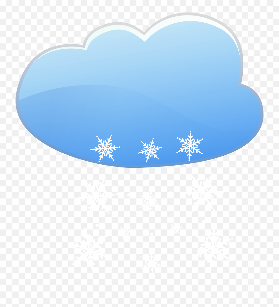 Snow Clipart - Cloud And Snow Weather Icon Png Clip Art Png Emoji,Snow Clipart