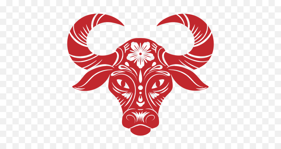Year Of The Ox Head Papercut - Transparent Png U0026 Svg Vector File Chinese New Year Bull Emoji,Head Png