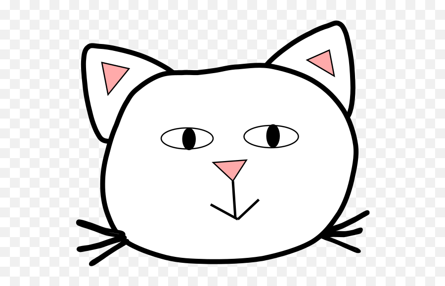 Basic Cat Face Svg Vector Basic Cat Face Clip Art - Svg Clipart Cat Face Outline Emoji,Cat Face Clipart