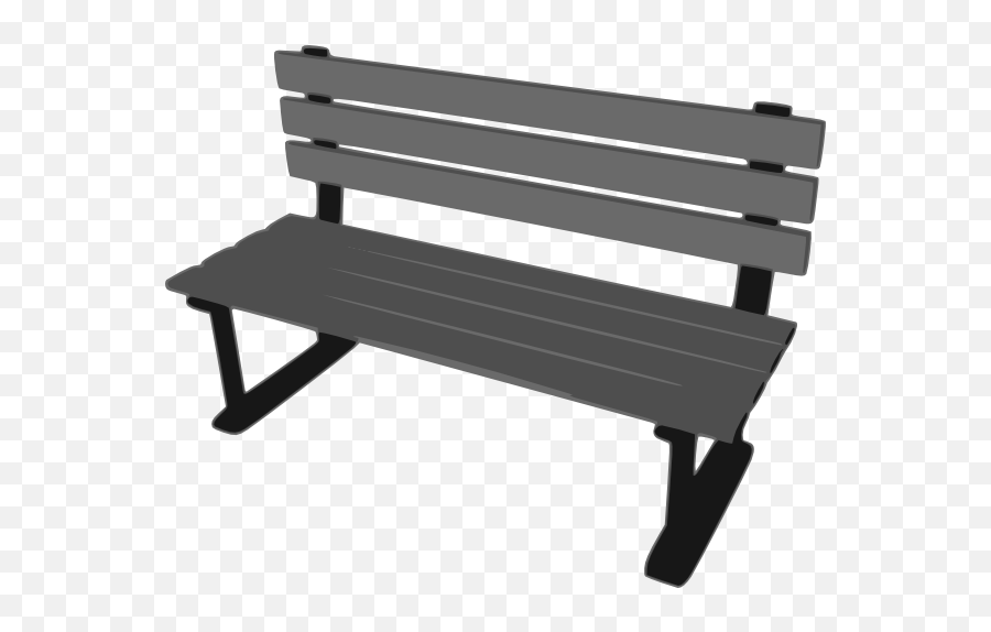 Free Bench Clipart Black And White - Transparent Background Bench Clipart Emoji,Bench Clipart