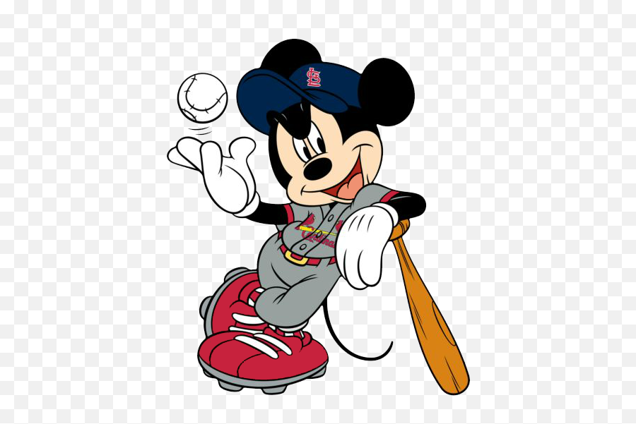 Brezplaen Clipart St Louis Cardinals Prenesite Brezplane - Mickey Mouse Dodgers Emoji,St Louis Arch Clipart