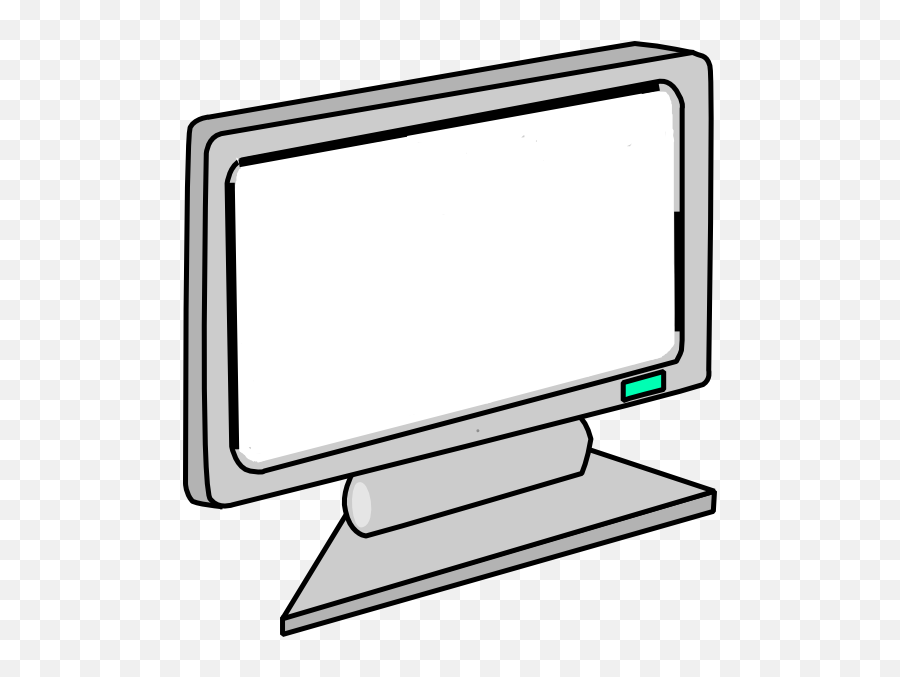 Blank Screen Computer Monitor Clip Art - Monitor In Computer Clipart Emoji,Computer Screen Clipart