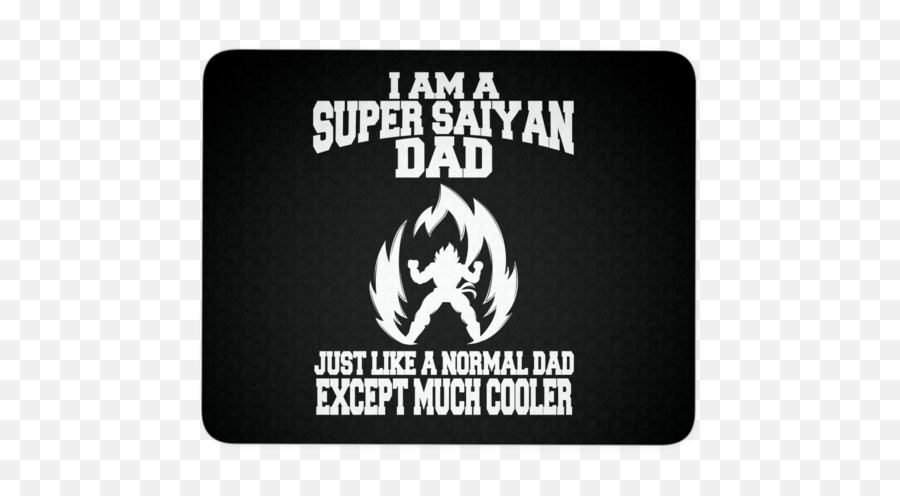 Super Saiyan Dad Mouse Pad - Tl00536mp Mat Emoji,Super Dad Logo