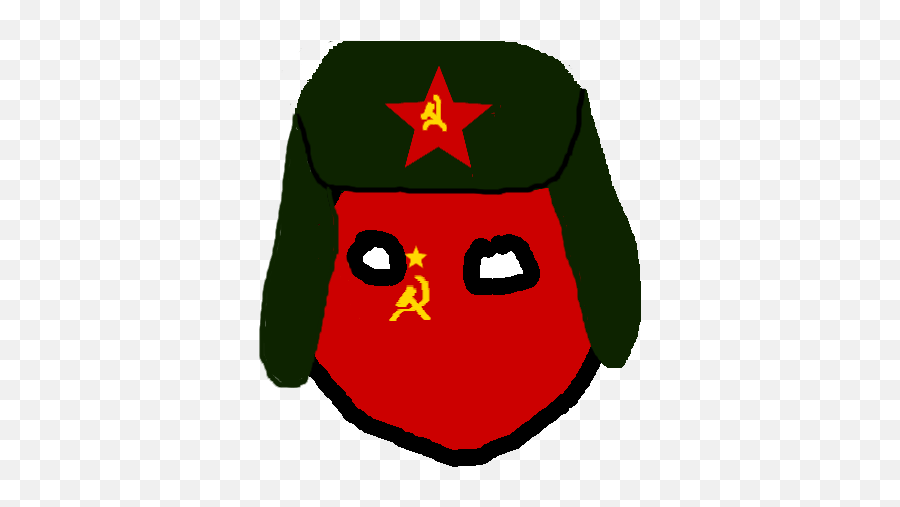 Sovietball With Ushanka - Transparent Soviet Union Countryball Emoji,Ushanka Png