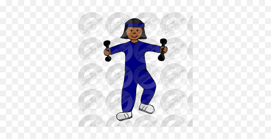 Exercise Picture For Classroom - Dumbbell Emoji,Exercise Clipart