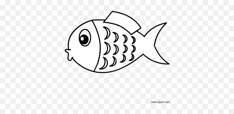 Fish Png Images Black And White Emoji,Fish Outline Clipart
