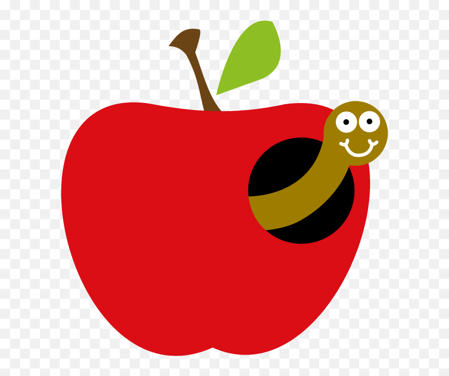 Apple With Worm Clipart Free Svg File - Svgheartcom Fresh Emoji,Worm Clipart