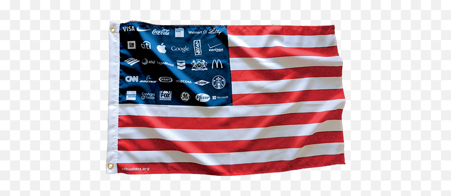 Corporate America Flag U2013 Adbusters Media Foundation - America Flag Emoji,American Flag Logo