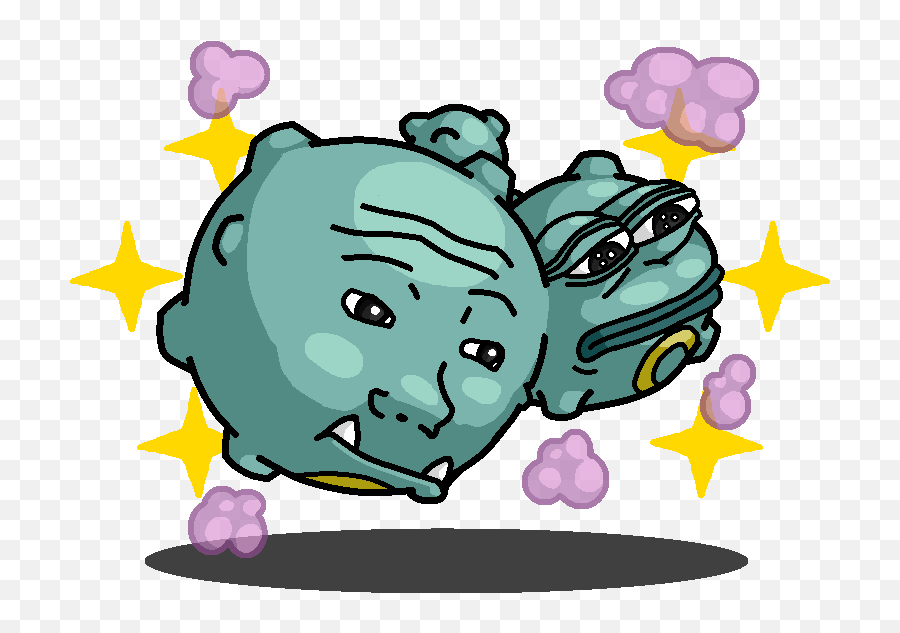 Download Pepe The Frog Weezing - Pokemon Pepe Png Image With Emoji,Angry Pepe Png