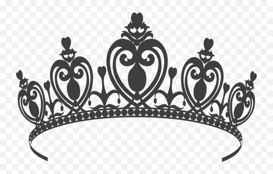 Princess Crown Png - Princess Crown Png Black 800x550 Black Princess Crown Png Emoji,Princess Crown Clipart
